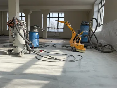 Антистатический пол для производственного помещения 800 м²