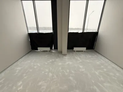 Полиуретановый наливной пол 270 м² в аэропорту